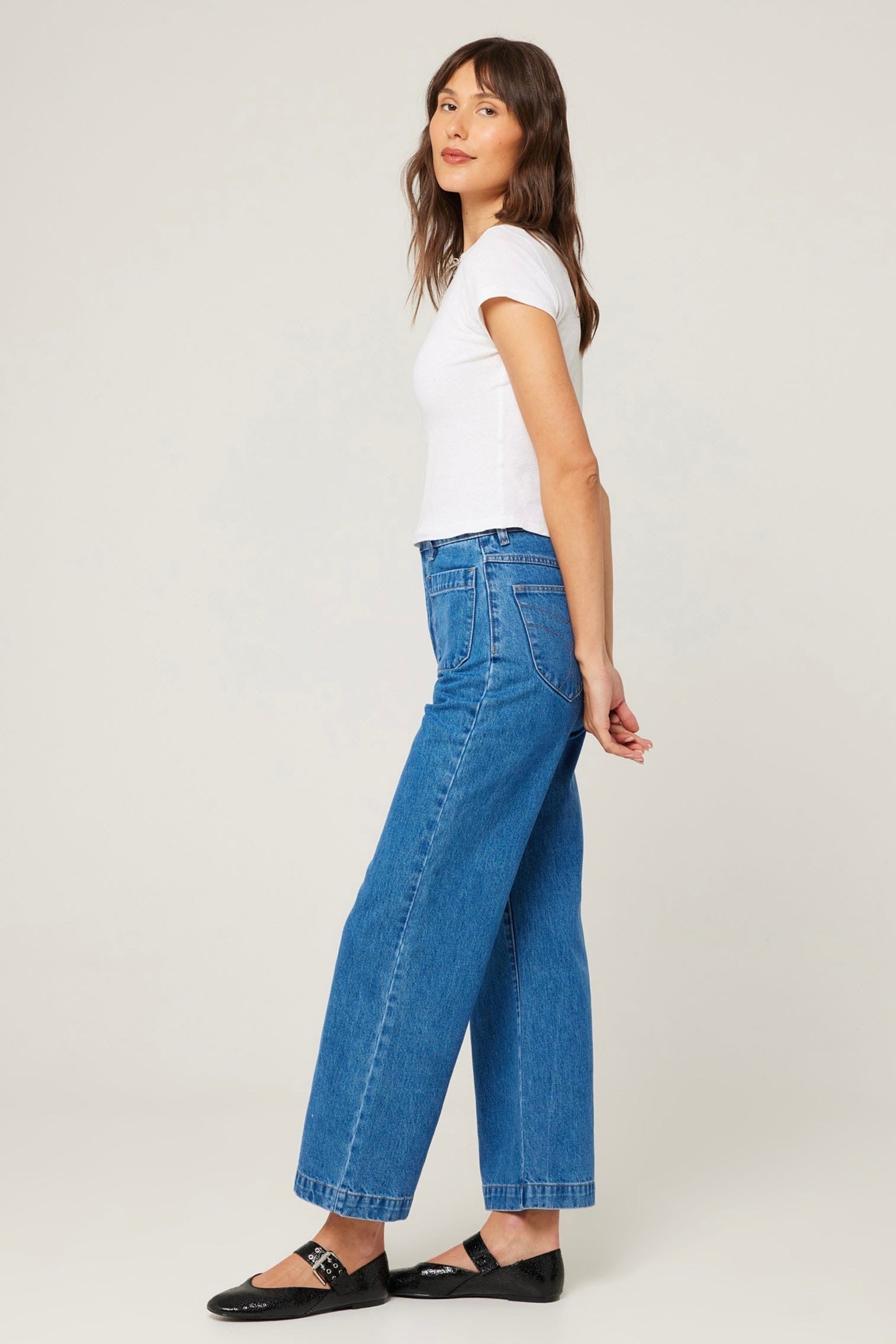 Mason | High Rise Wide Leg Denim Jeans