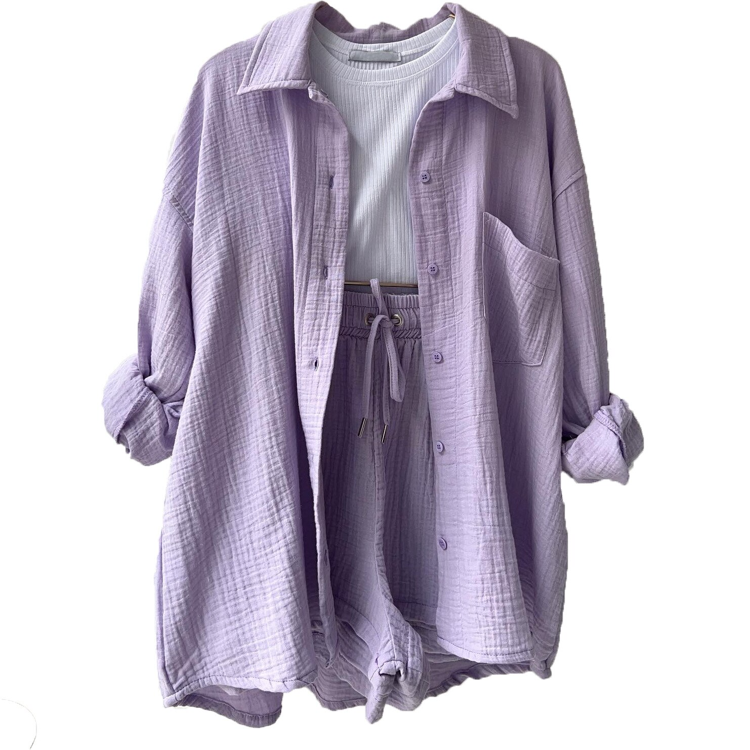 Mason | Lightweight Relaxed Shirt and Shorts Set