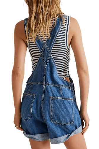 Mason | Relaxed Comfortable Denim Short Overalls