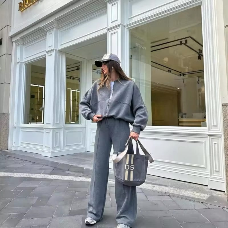 Maya | Chic Relaxed Women's Suit with Tailored Jacket and Wide-Leg Pants