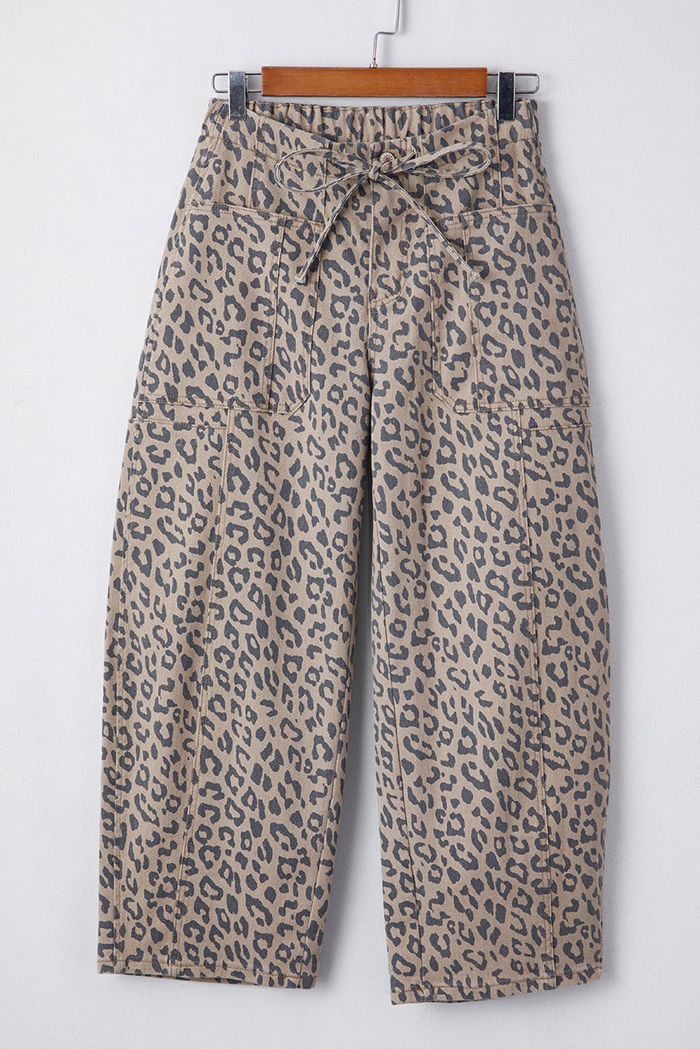Maya | Flowy Leopard Wide Leg Trousers for Women