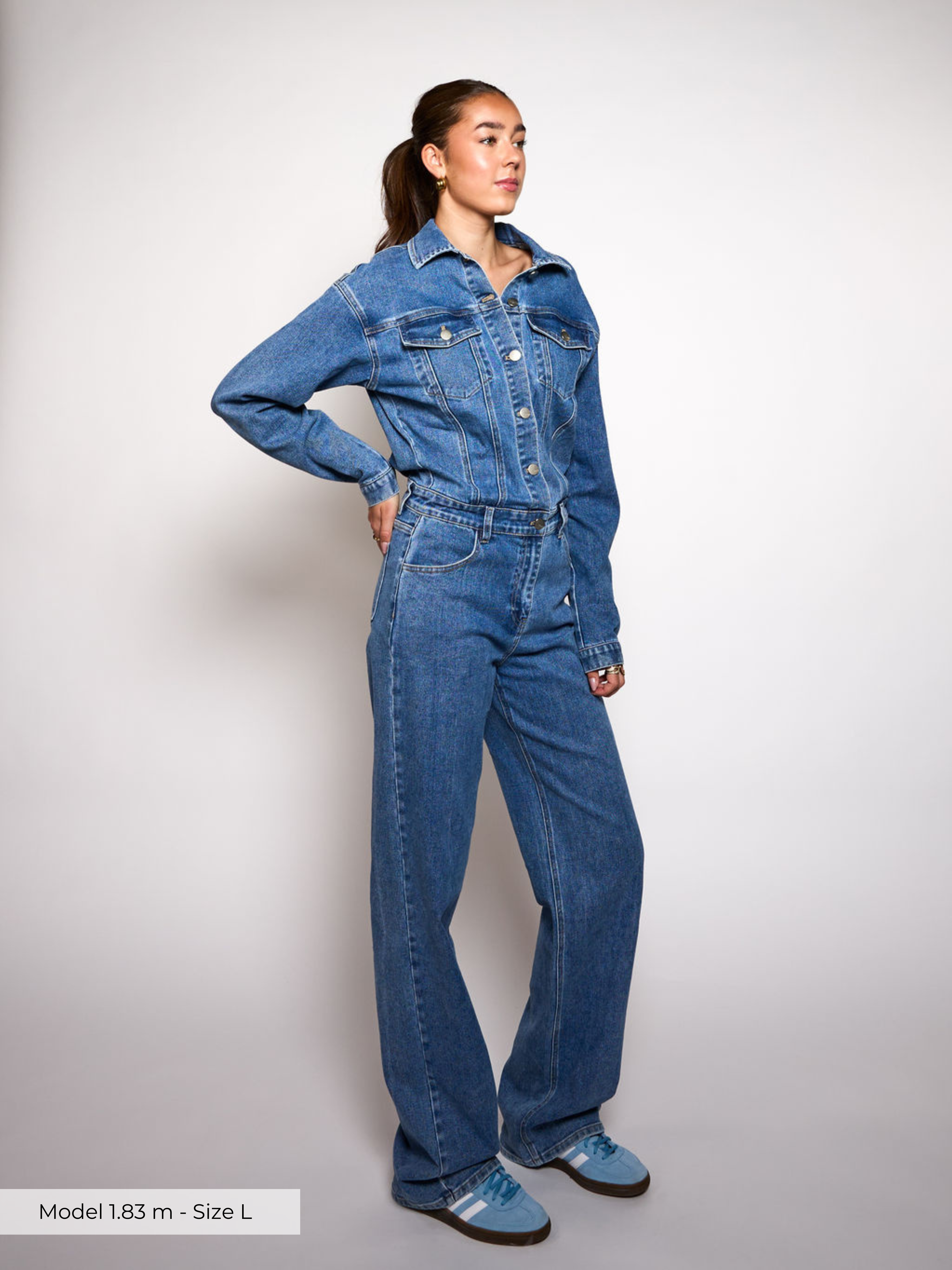 Mia | Classic Relaxed Fit Denim Jacket and Jeans Set