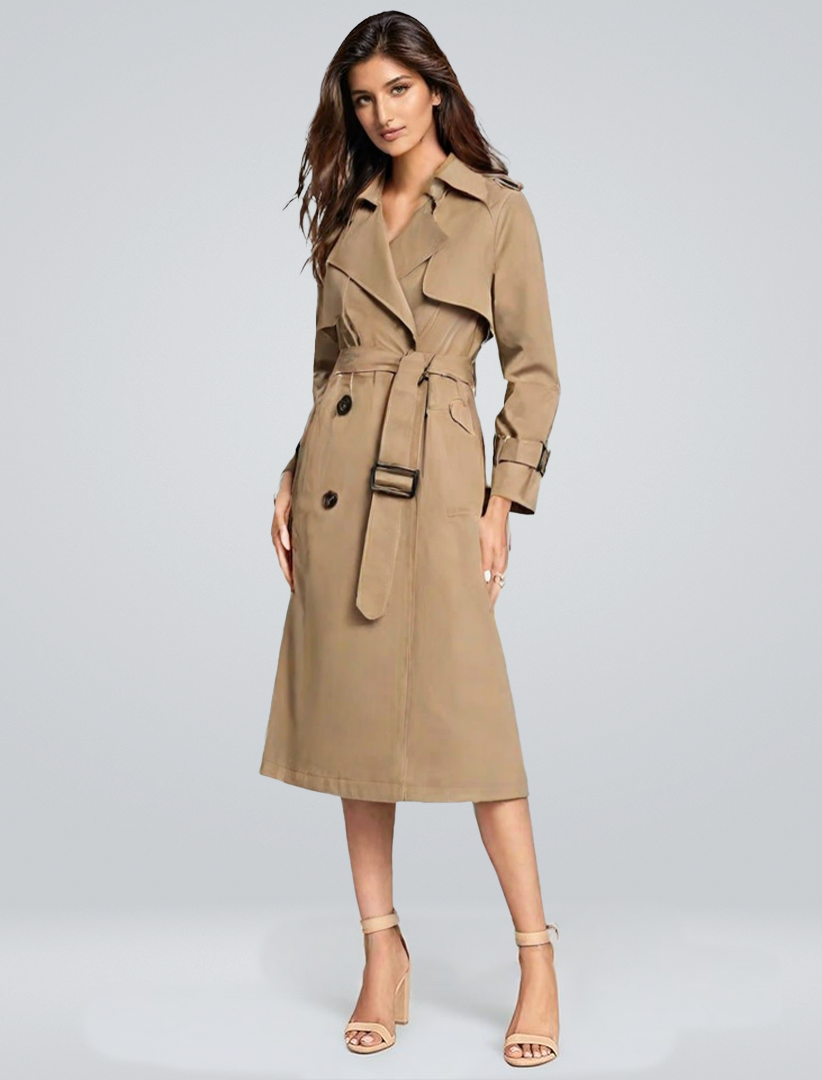 Mia | Classic Stylish Cotton Trench Coat for Women