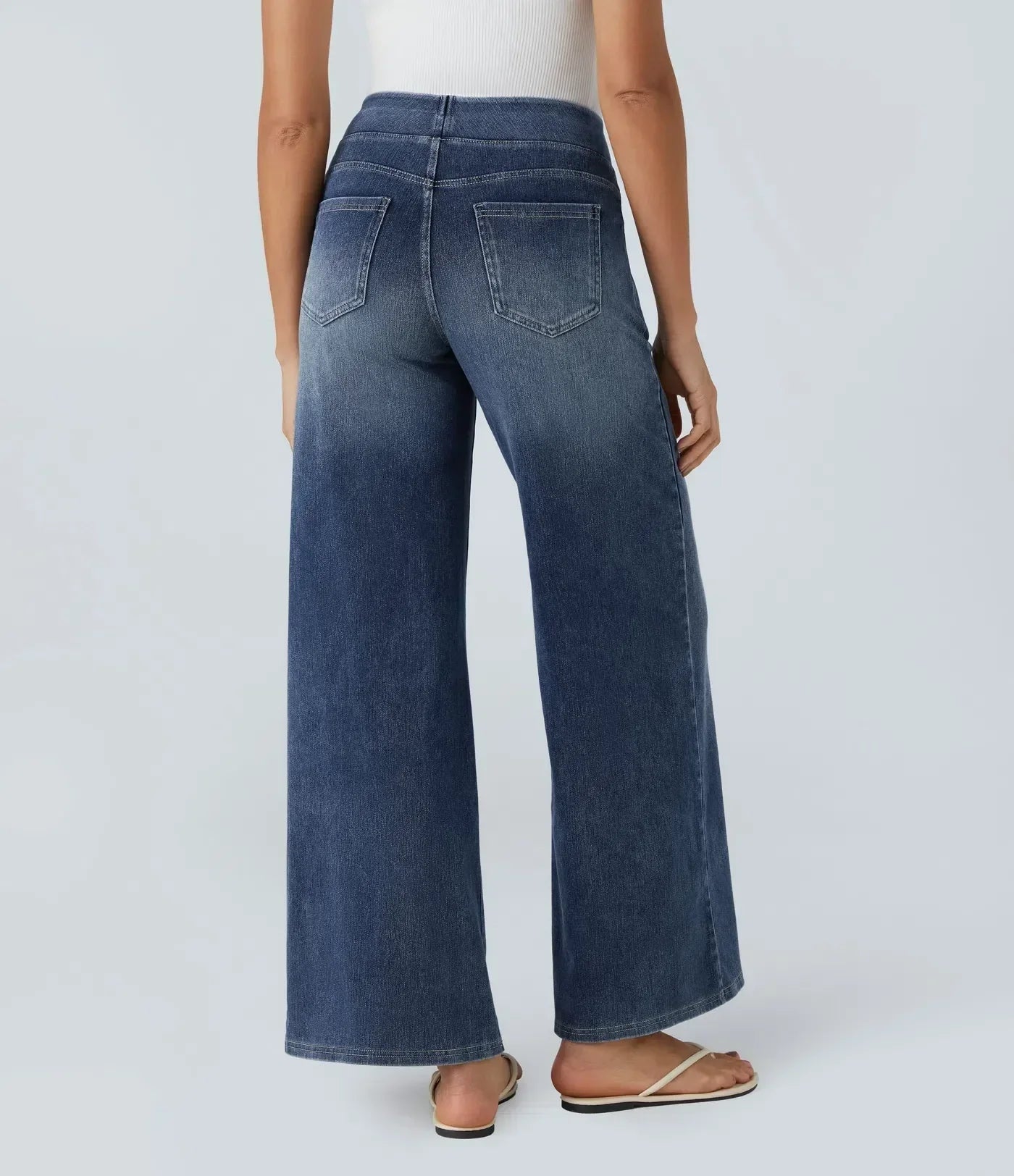 Mia | Comfortable Stretchy Baggy Wide-Leg Women's Jeans