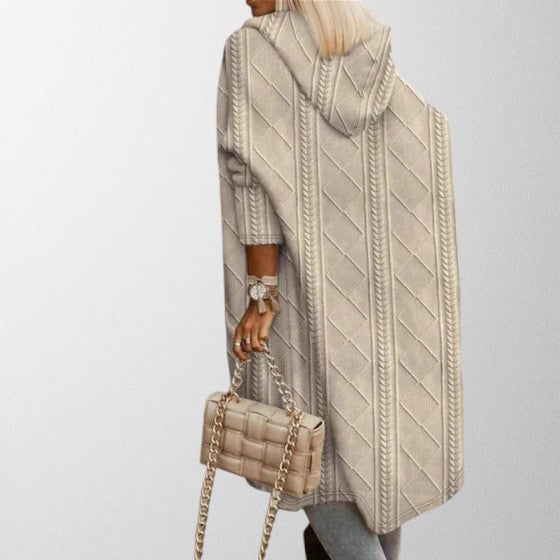 Mia | Cozy Extended Length Hooded Cardigan for Women