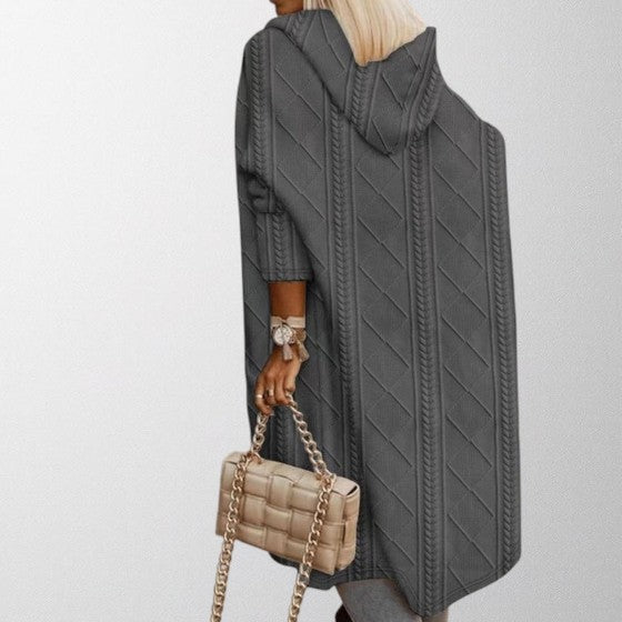 Mia | Cozy Extended Length Hooded Cardigan for Women