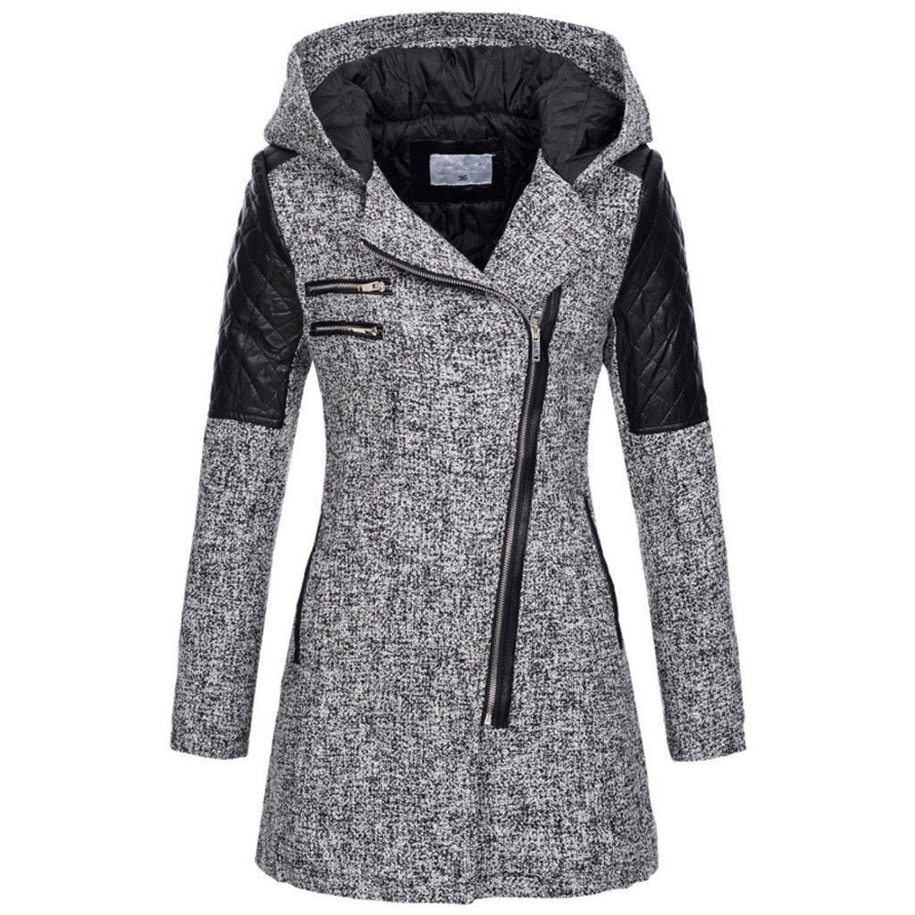 Mia | Cozy Mid-Length Black Puffer Jacket for Women