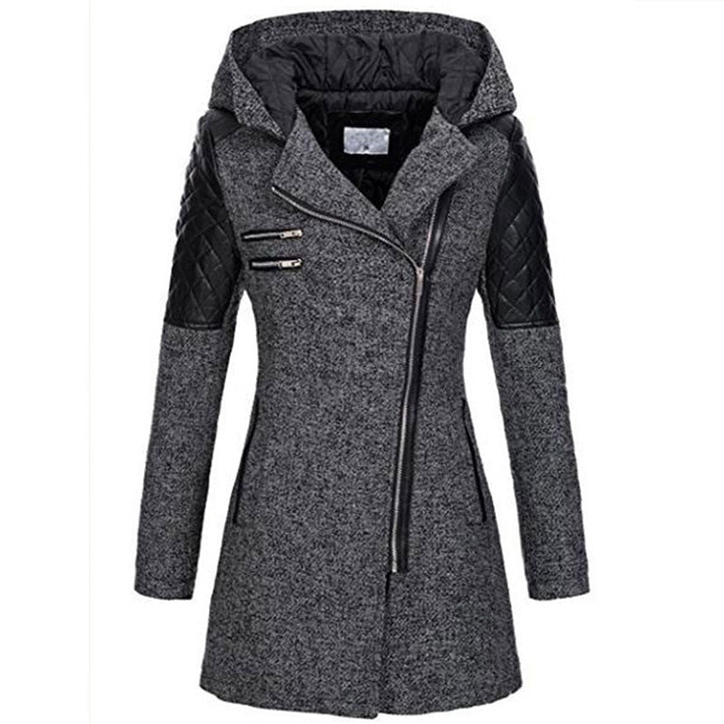 Mia | Cozy Mid-Length Black Puffer Jacket for Women
