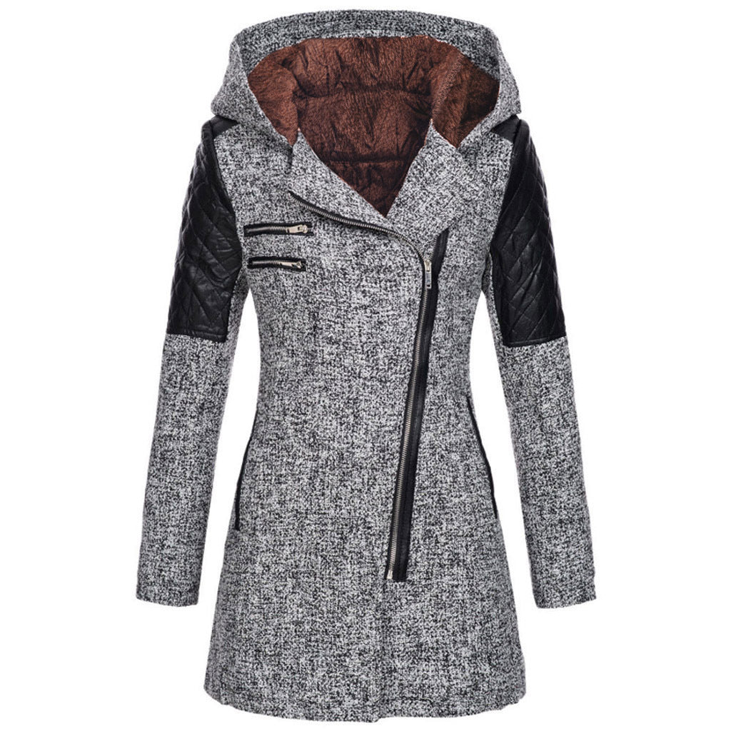 Mia | Cozy Mid-Length Black Puffer Jacket for Women