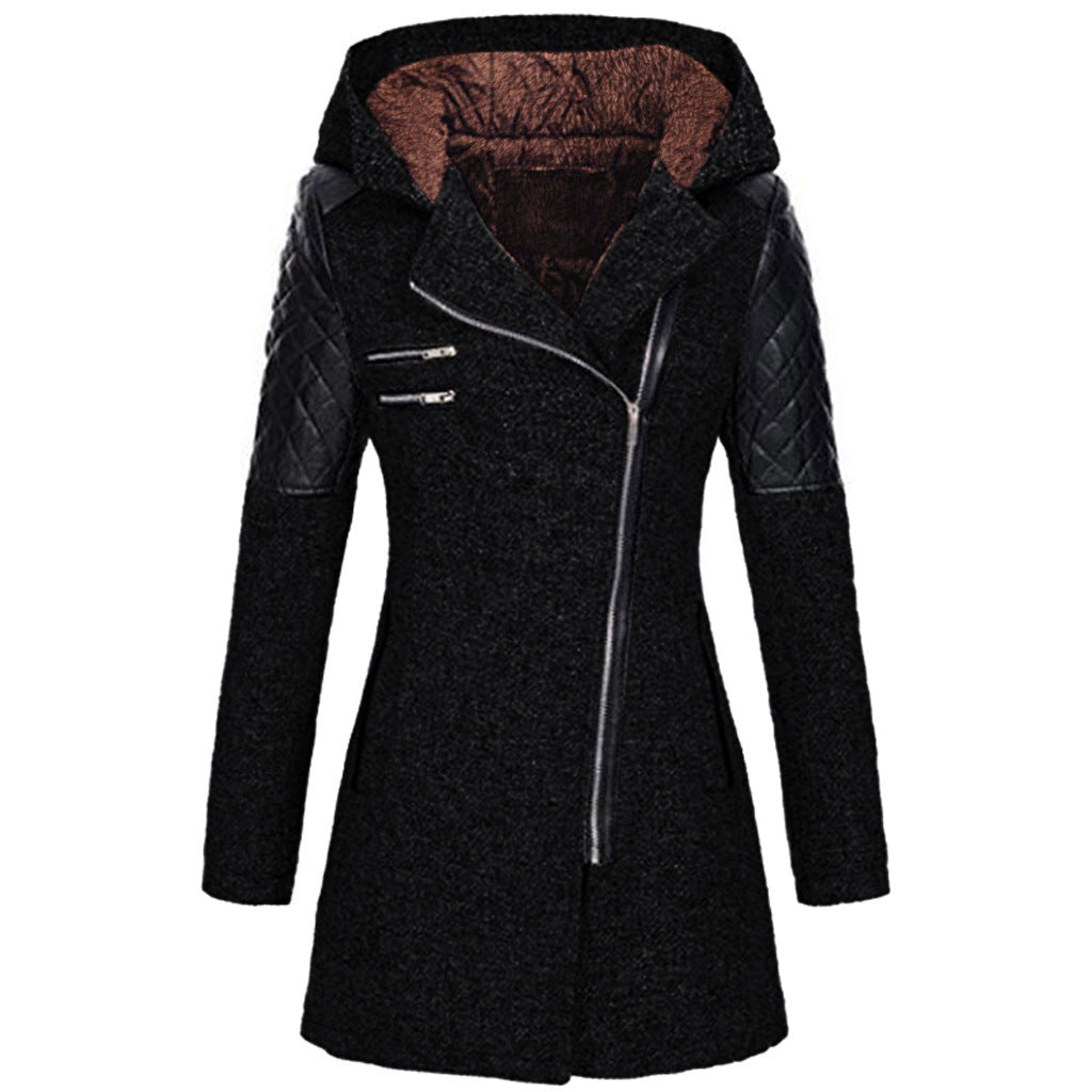 Mia | Cozy Mid-Length Black Puffer Jacket for Women