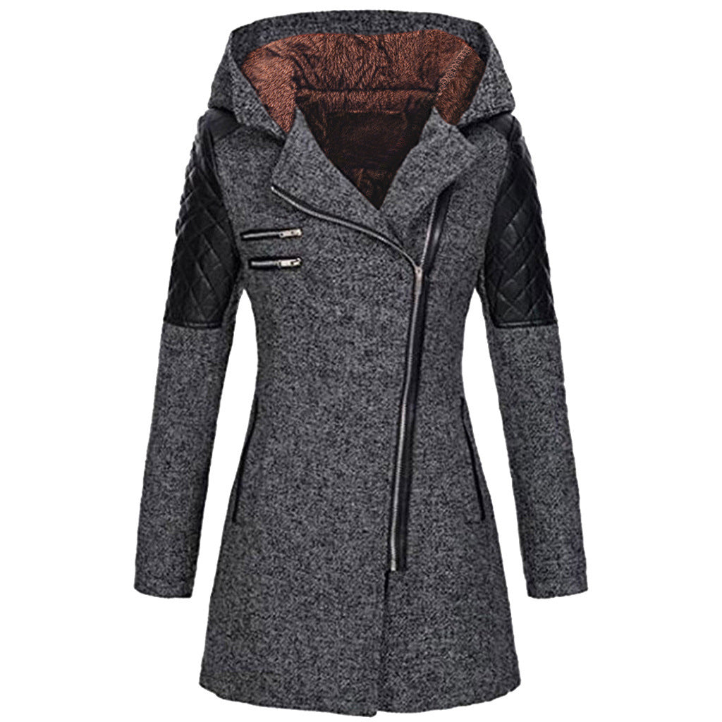 Mia | Cozy Mid-Length Black Puffer Jacket for Women