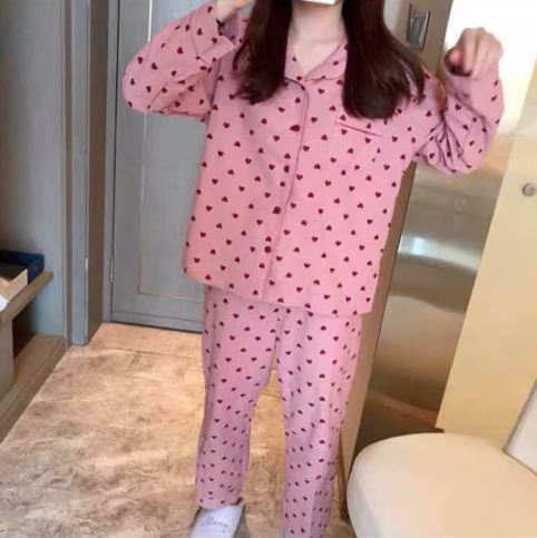 Mia | Cozy Printed Long Sleeve Pajama Set