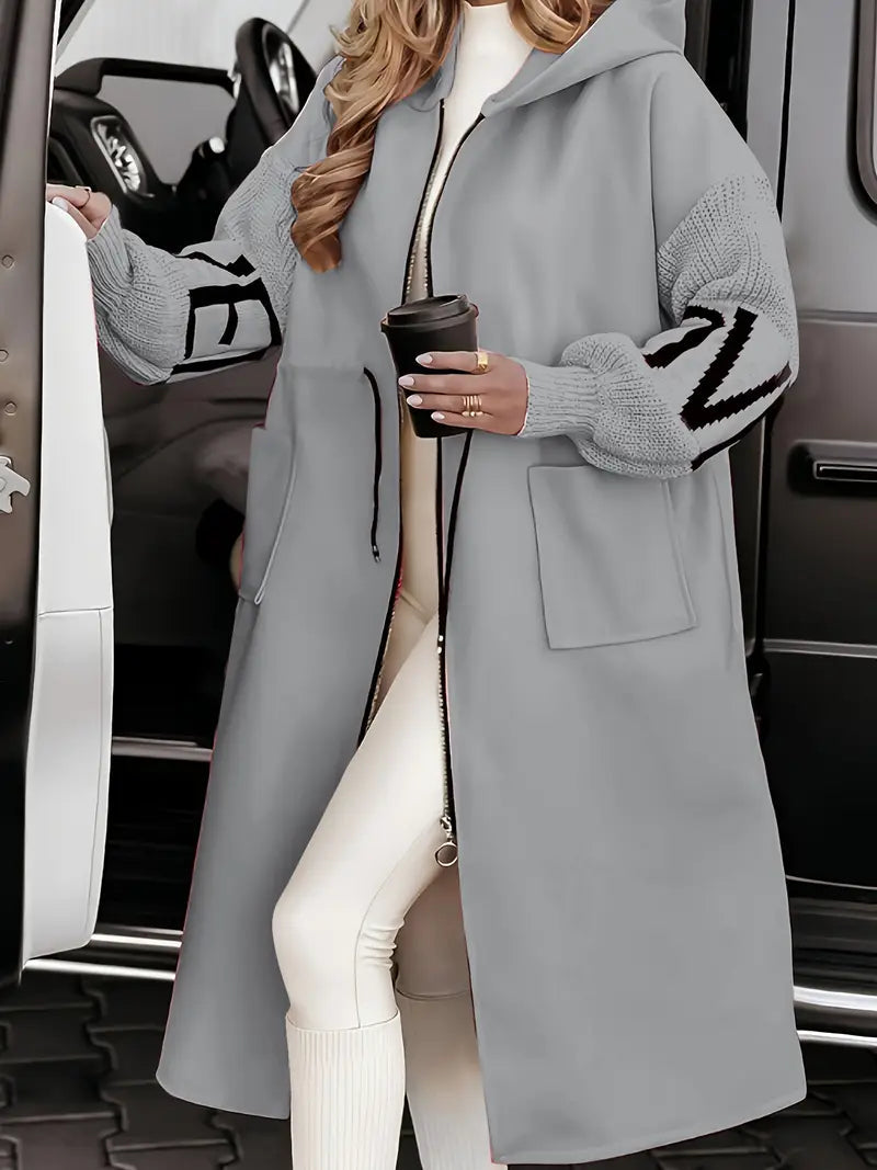 Mia | Elegant Cozy Women's Coatigan With Hood