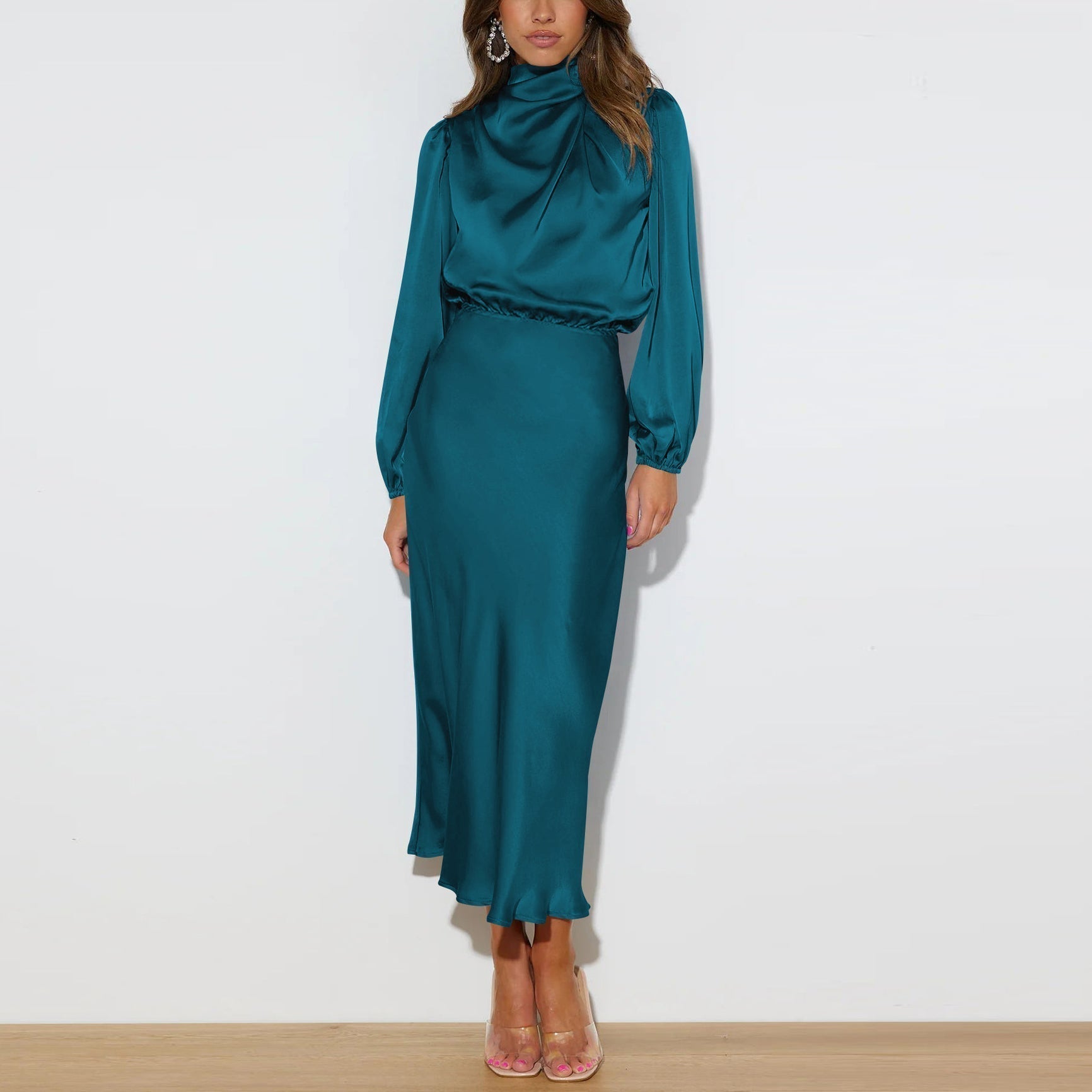 Mia | Elegant Long Sleeve Maxi Dress for Women