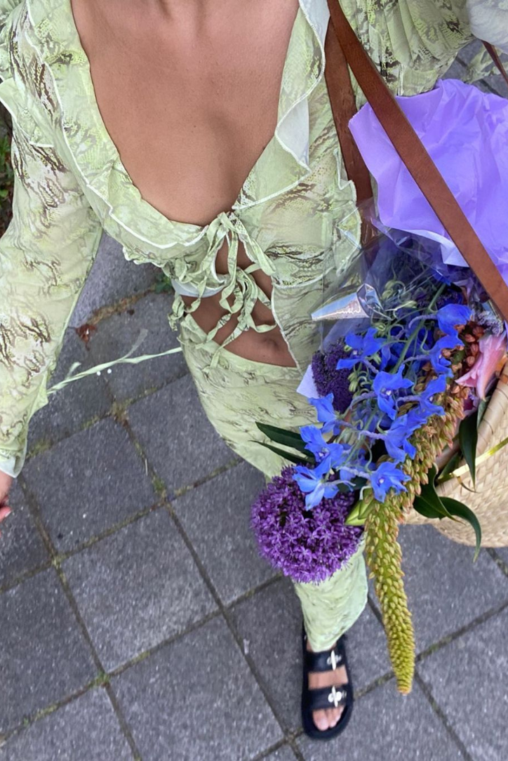 Mia | Elegant Sheer Floral Maxi Dress for Women