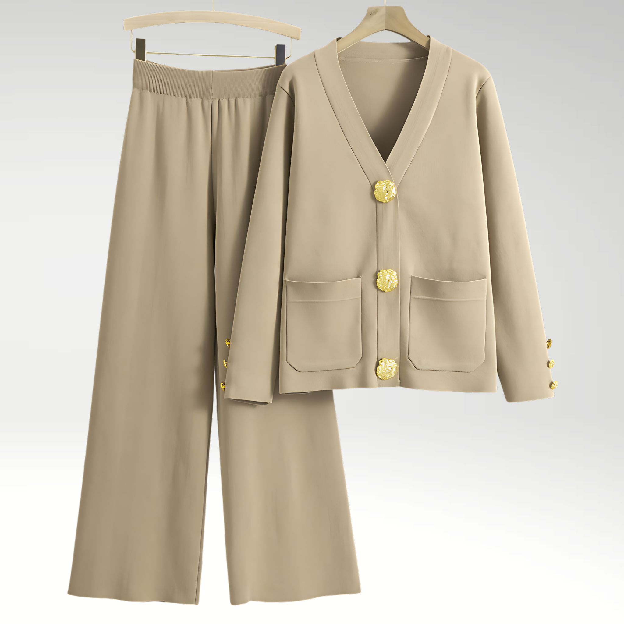 Mia | Elegant Soft Knit Womens Lounge Set with Relaxed Pants