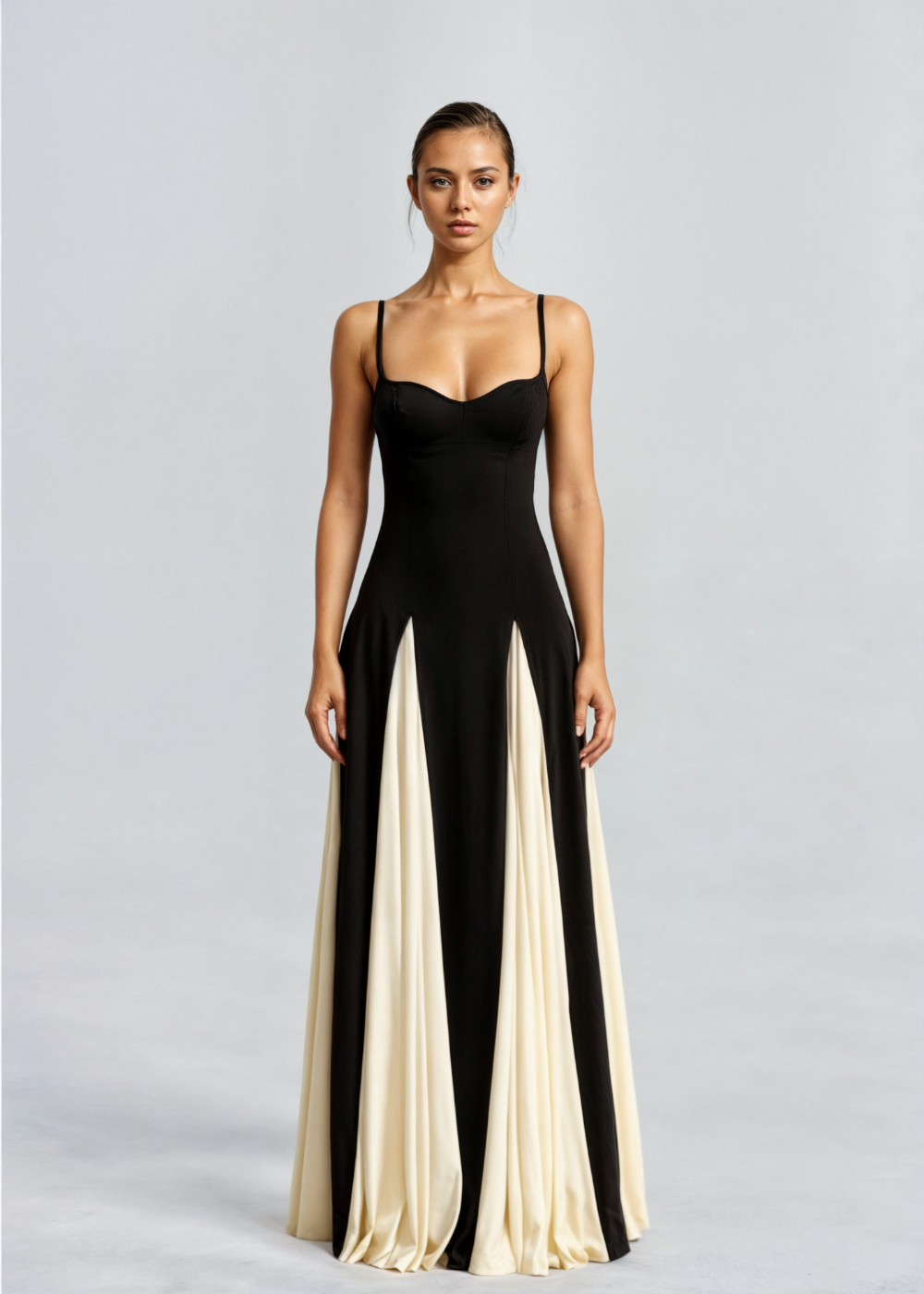Mia | Elegant Two-Tone Maxi Dress for Women