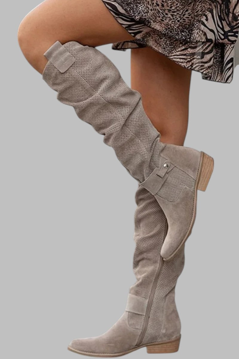 Mia | Luxe Stylish Knee-High Leather Boots