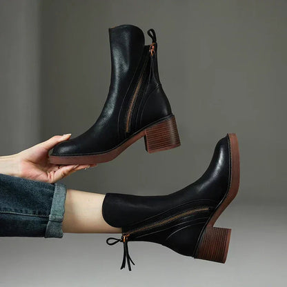 Mia | Stylish Black Ankle Boots for Women