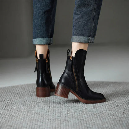 Mia | Stylish Black Ankle Boots for Women