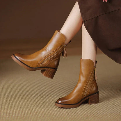 Mia | Stylish Black Ankle Boots for Women