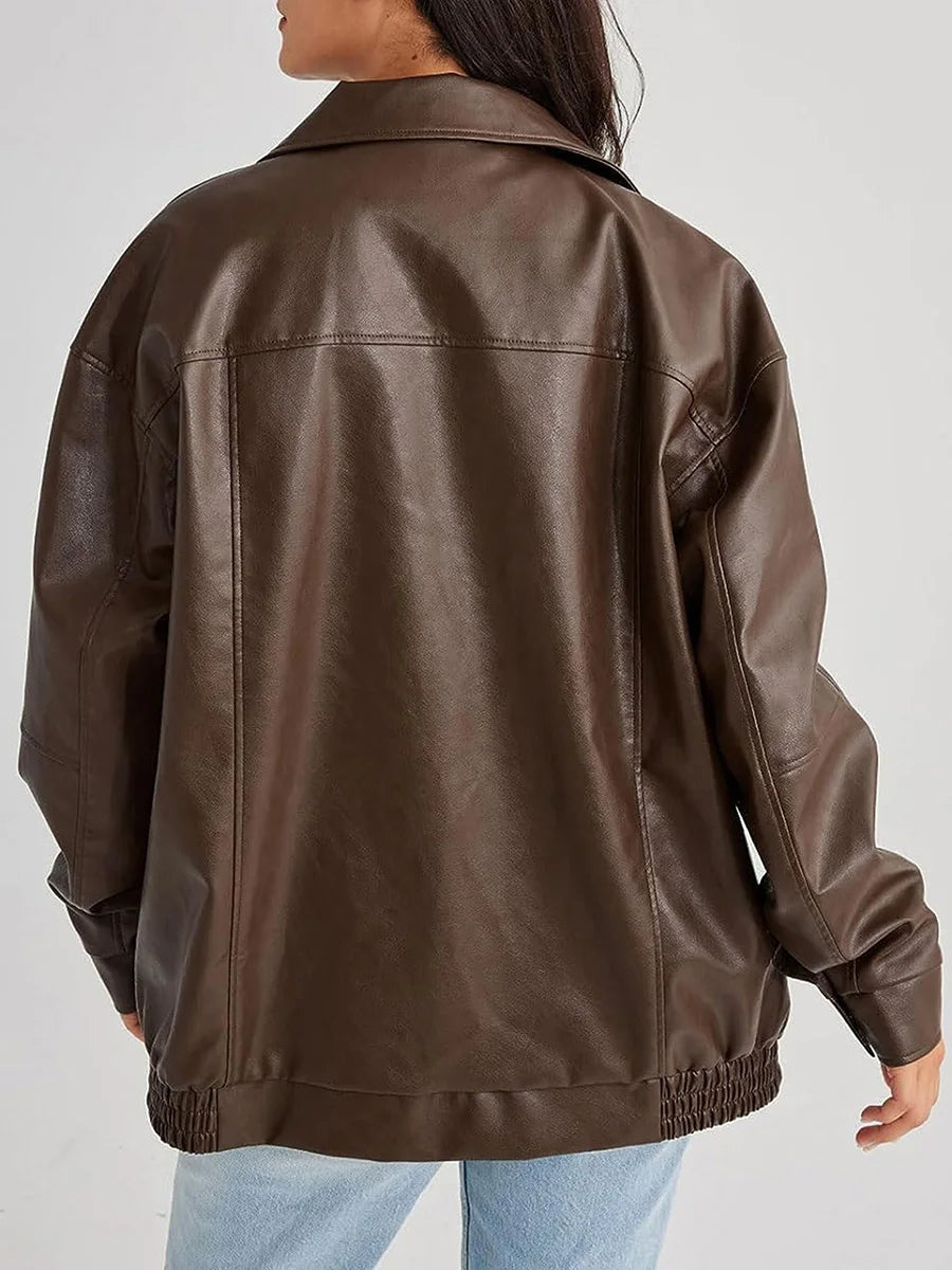 Mia | Trendy Oversized Bomber Jacket for Women