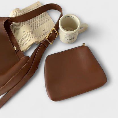 Sophia | Chic Minimalist Leather Shoulder Bag for Women