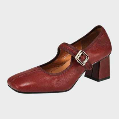 Sophia | Elegant Comfortable Block-Heel Mary Jane Shoes