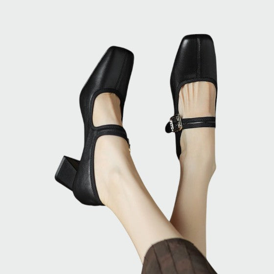 Sophia | Elegant Comfortable Block-Heel Mary Jane Shoes