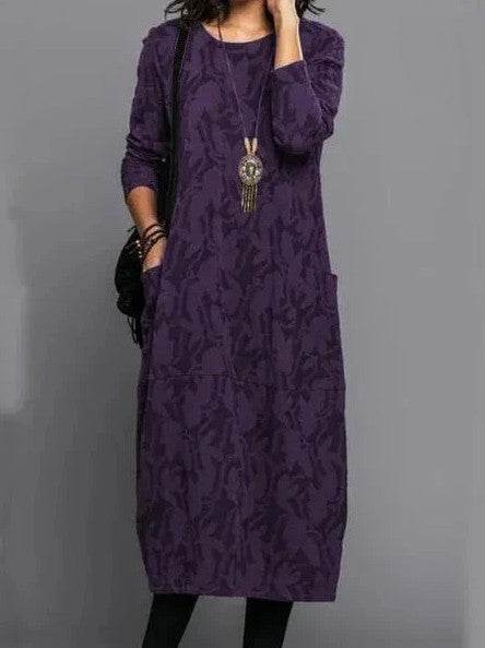 Sophia | Elegant Cozy Plus Size Dress for Winter