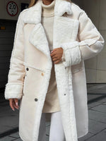 Sophia | Elegant Long Suede Cardigan