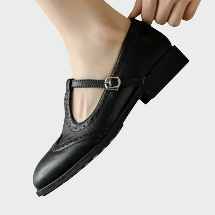 Sophia | Elegant Stylish Leather Mary Jane Shoes