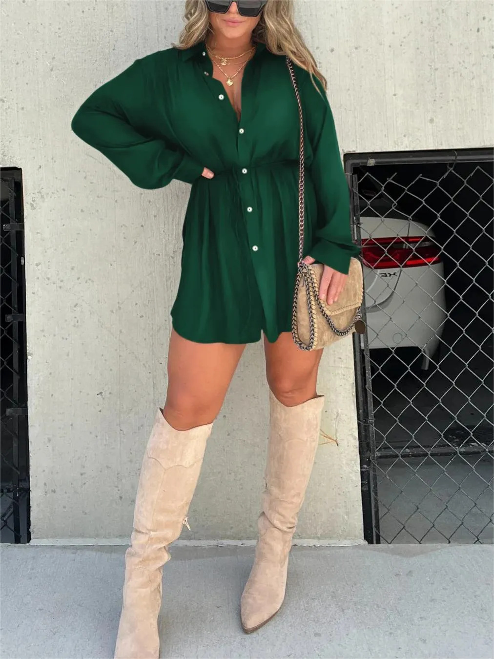 Sophia | Stylish Lightweight Shirt Dress for Women
