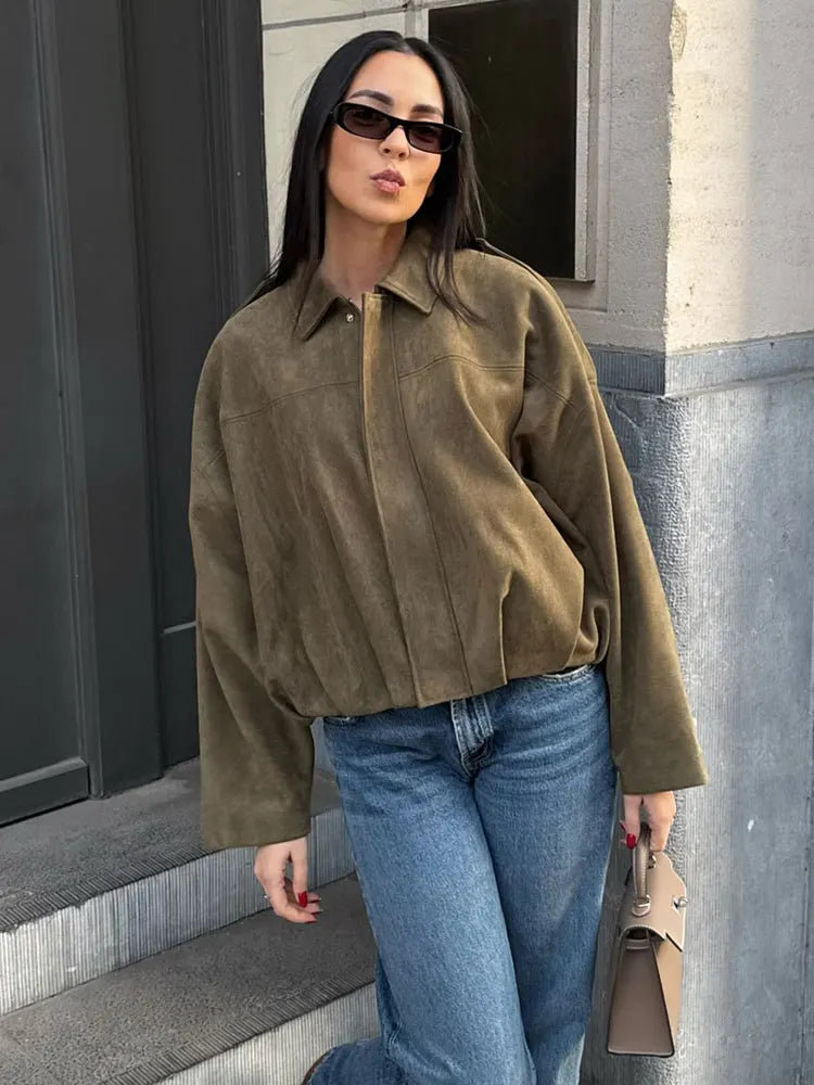Sophia | Stylish Vintage Bomber Jacket