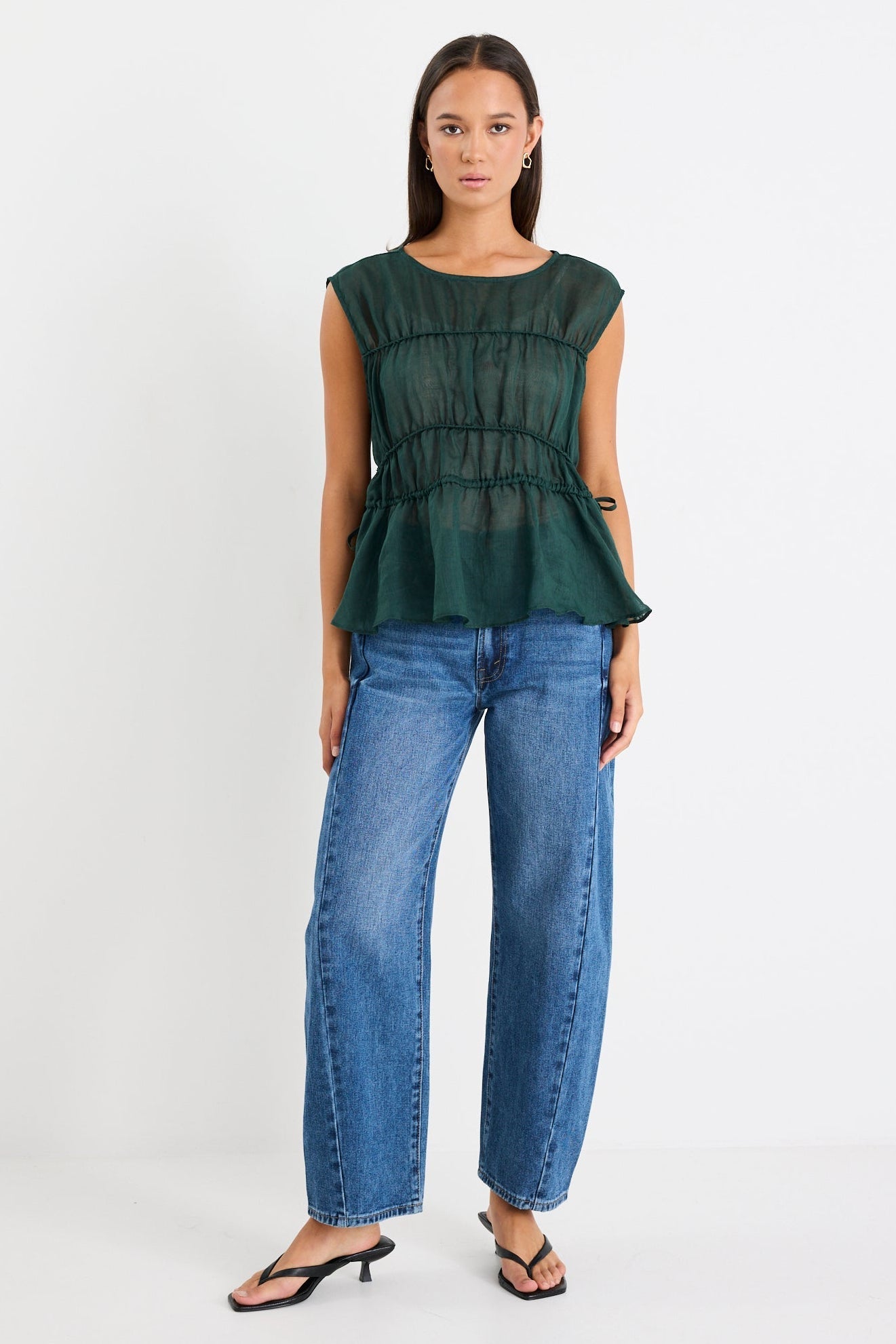 Sophie | Breezy White Sleeveless Top for Women