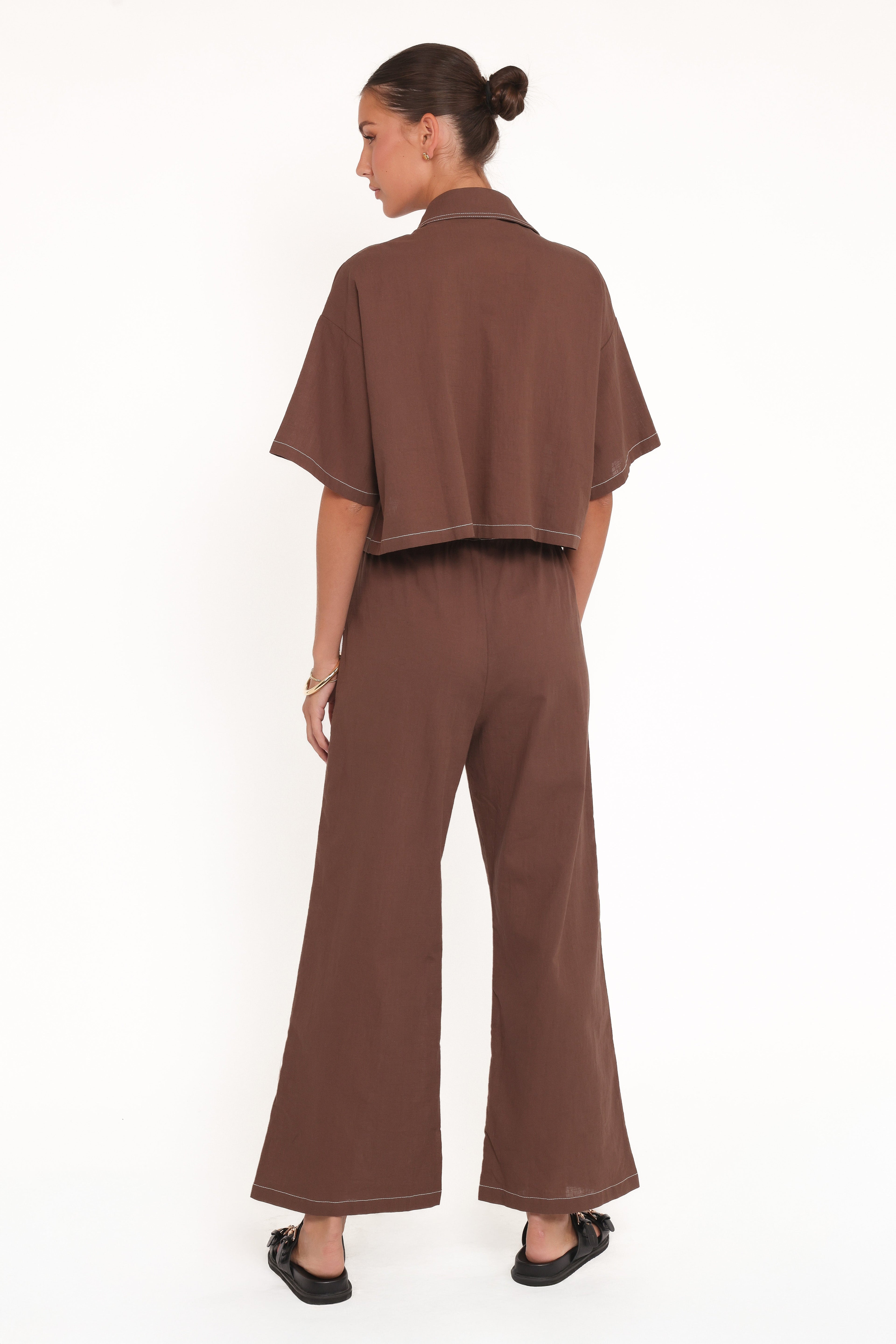 Sophie | Chic Cropped Top And Wide Leg Pant Women's Set Loungewear