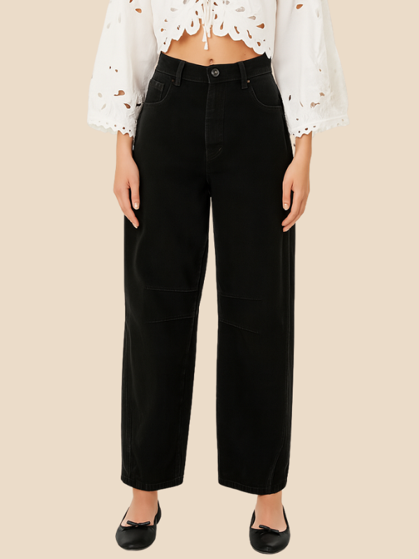 Sophie | Chic Wide Leg Womens Pants in Leopard Print
