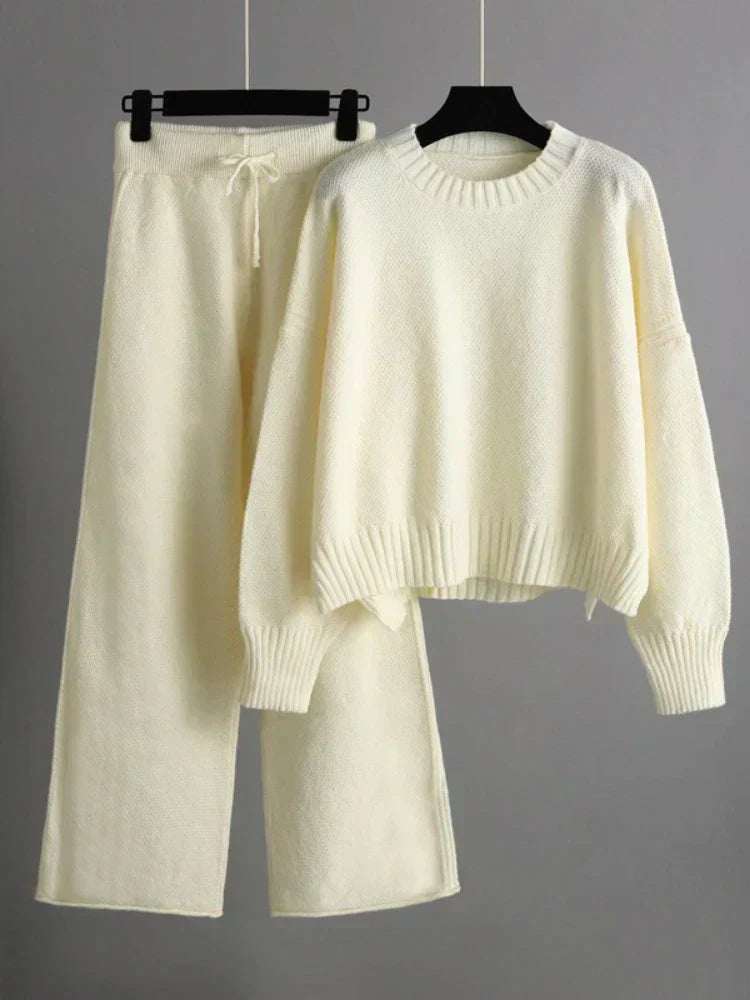 Sophie | Cozy Relaxed Womens Lounge Set with Wide Leg Pants