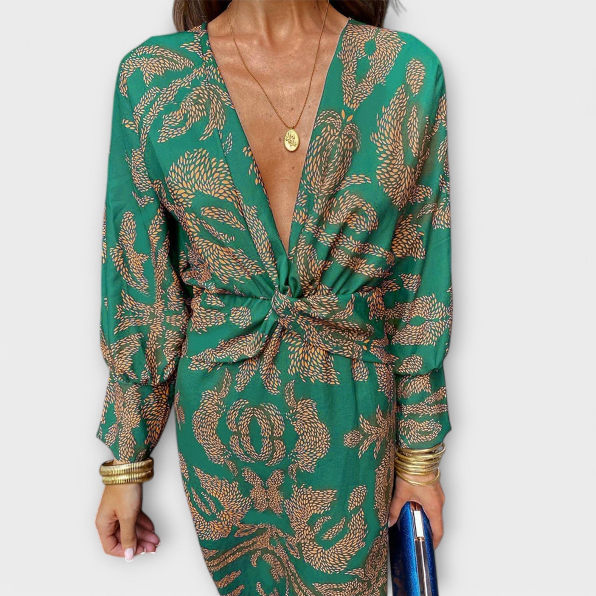 Sophie | Elegant Long Sleeve Black Dress for Women