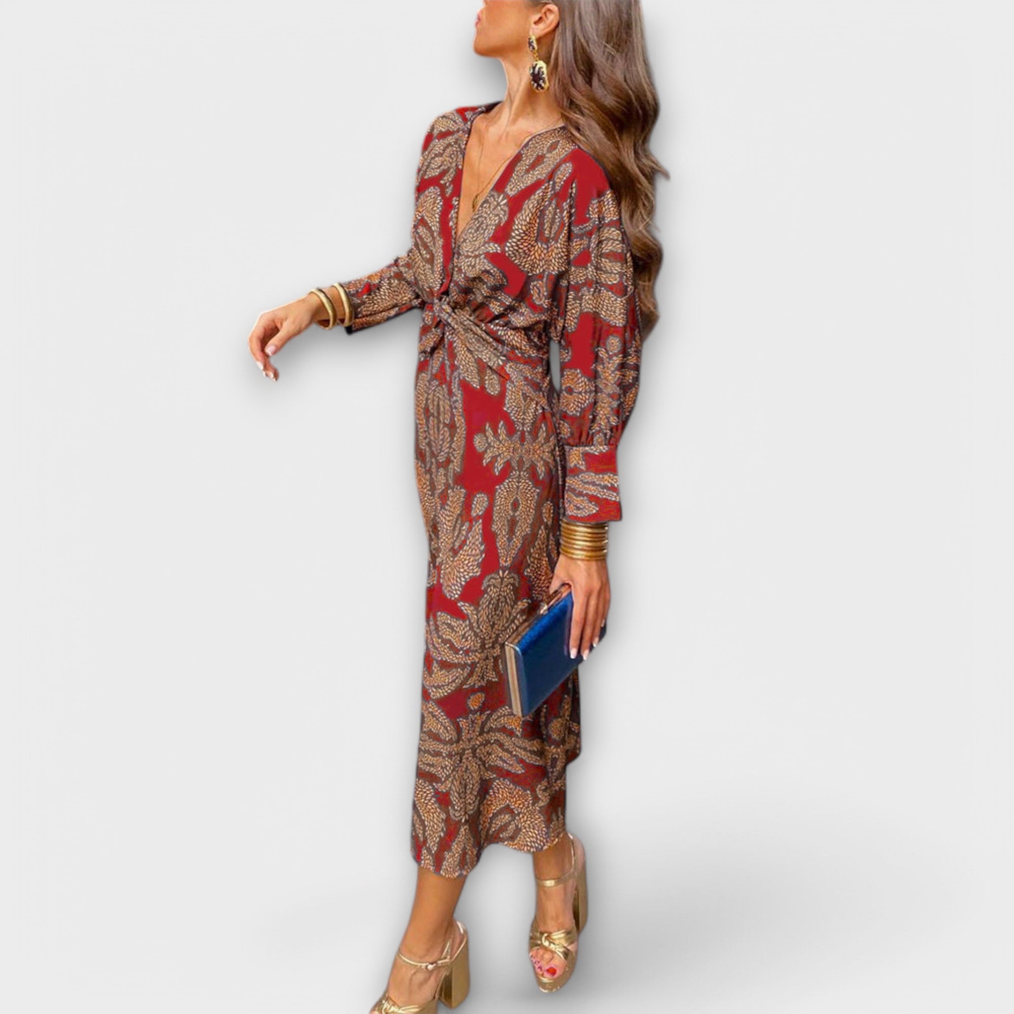 Sophie | Elegant Long Sleeve Black Dress for Women
