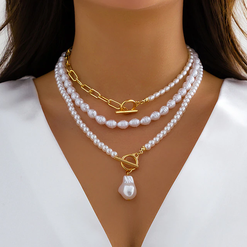 Multi-Layer Pearl Necklace