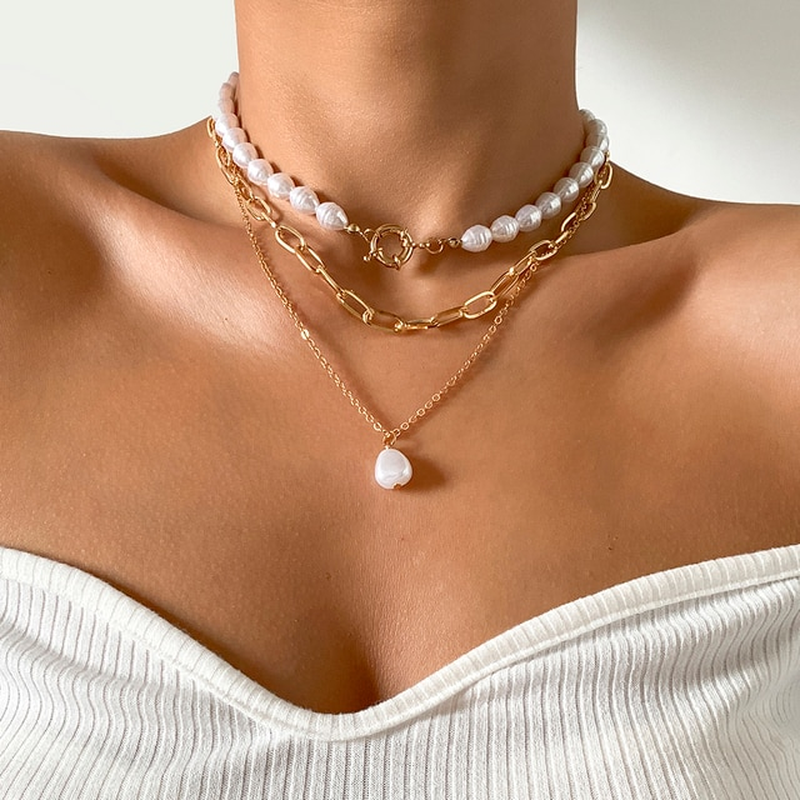 Multi-Layer Pearl Necklace