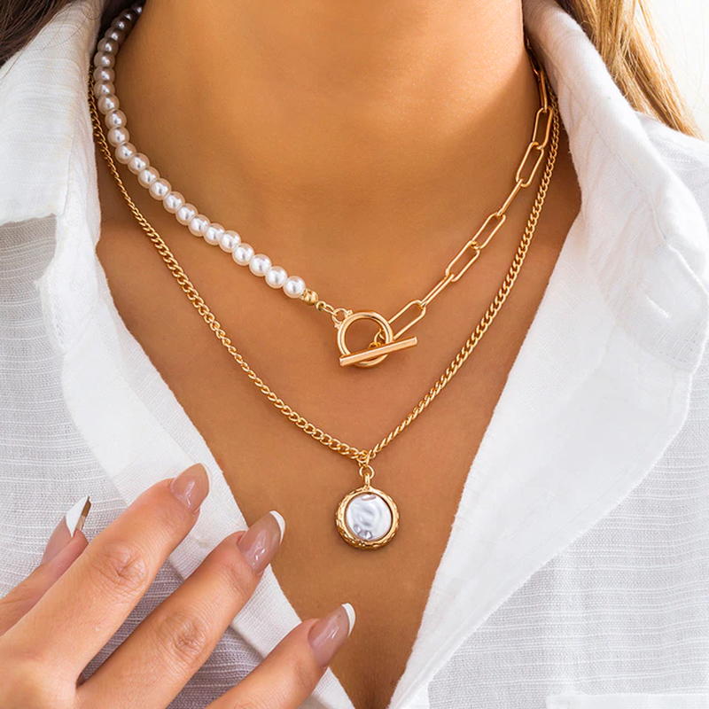 Multi-Layer Pearl Necklace